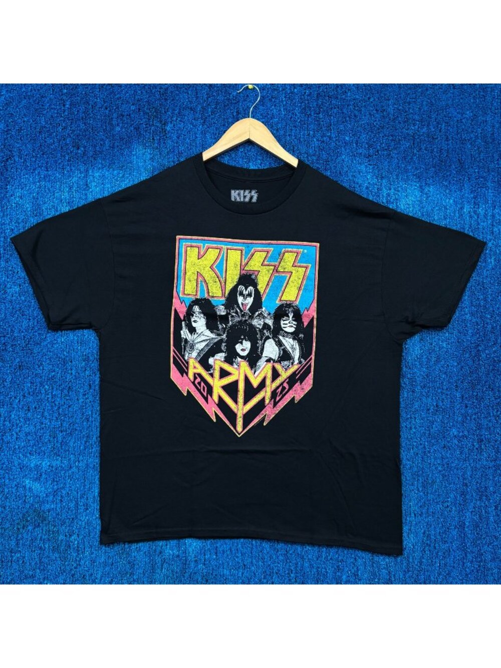 Kiss Army Heavy Metal Band Graphic T-Shirt Size Extra Large